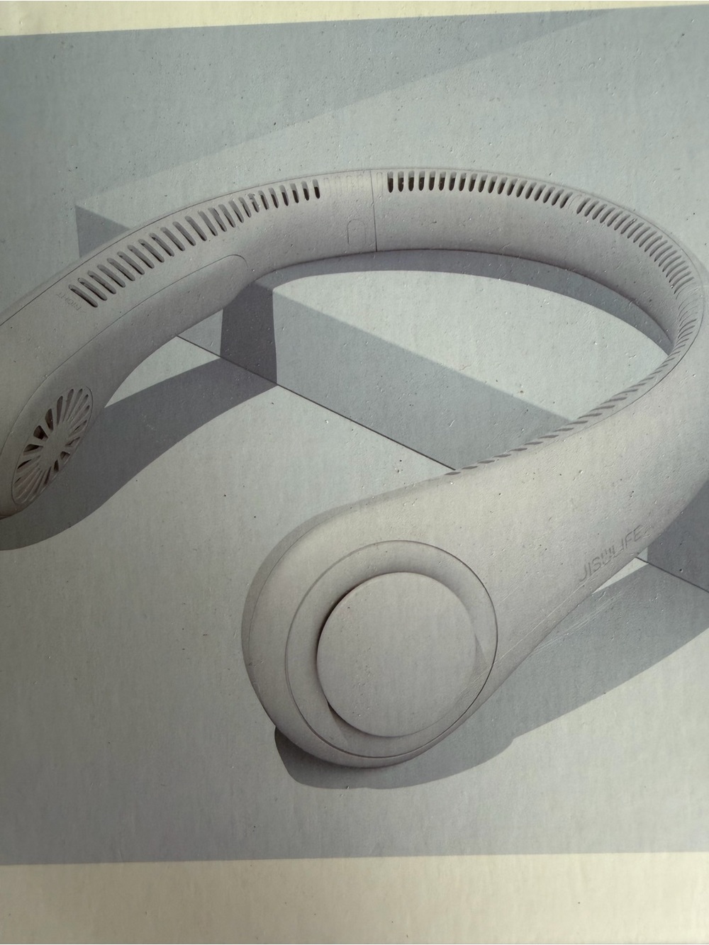 Wireless Neckband Fan - Light Gray